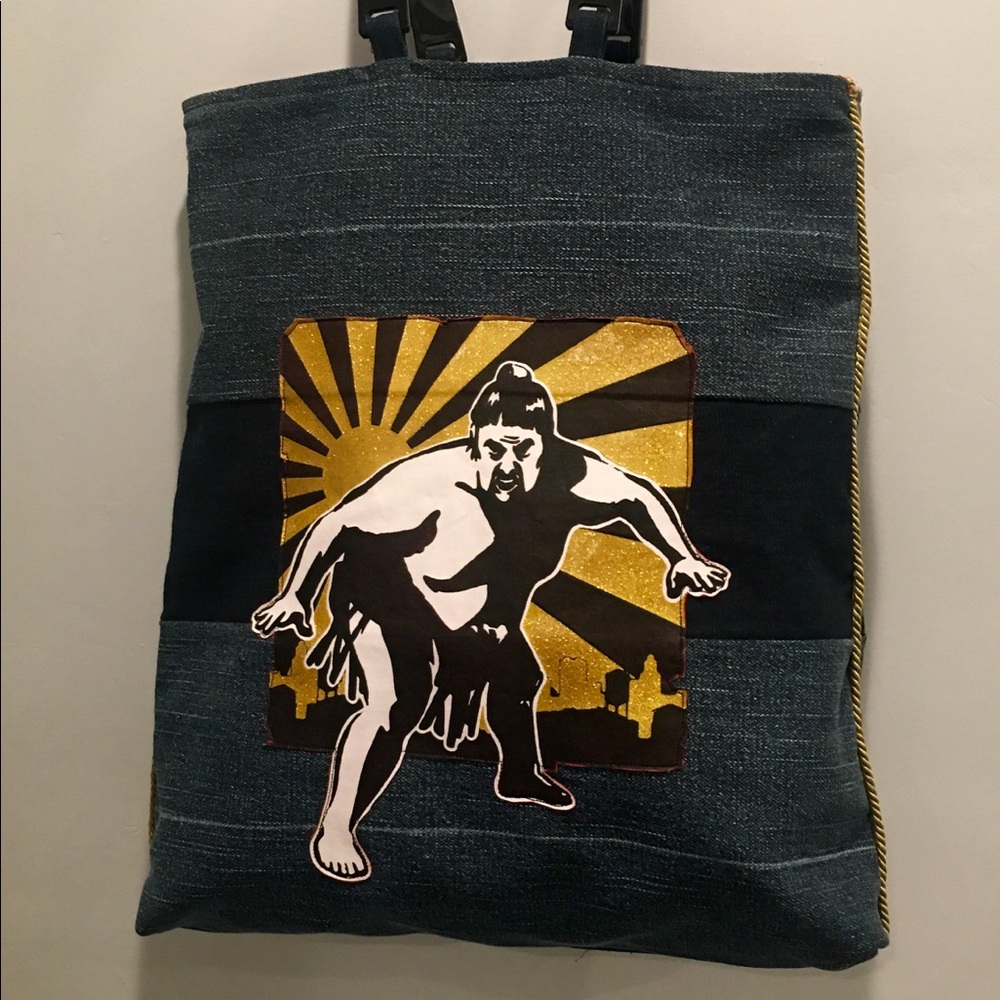 Blob bag (# Recycled Denim & t-shirt image)